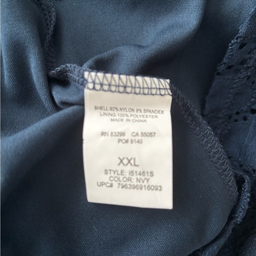 NWT Isaac Mizrahi SUPER soft navy any-occasion dress; size XXL. - Picture 8 of 8
